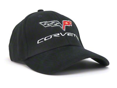 C6 Logo Hat; Black