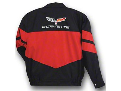 C6 Twill Jacket; Red/Black