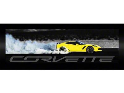 C7 Z06 Burn Out Framed Art