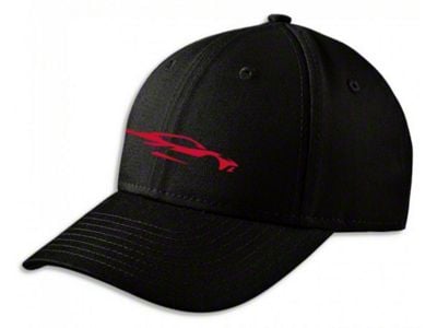 C8 Gesture Hat; Long Beach Red