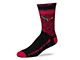 C8 Logo Crew Socks; Heather Red