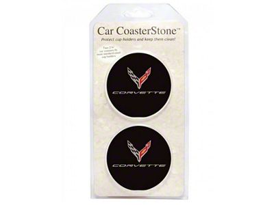 Car Coasters with Corvette Logo