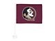 Car Flag with Florida State University Logo; Maroon (Universal; Some Adaptation May Be Required)