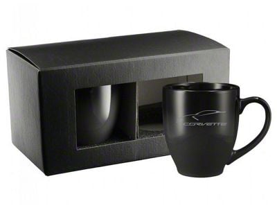 Ceramic Gesture Mugs with C7 Logo; Black