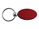 Chevy Oval Key Chain; Burgundy