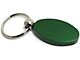 Chevy Oval Key Chain; Green