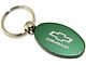 Chevy Oval Key Chain; Green