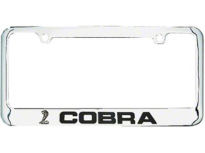 Cobra License Frame (Universal; Some Adaptation May Be Required)