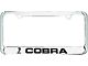 Cobra License Frame (Universal; Some Adaptation May Be Required)