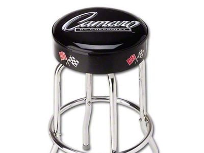 Counter Bar Stool without Seat Back; Camaro Logo