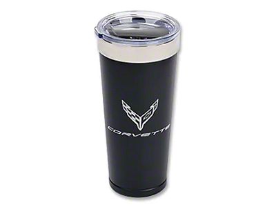 Double Wall Polar Travel Tumbler with Copper Vacuum Insulation; Black