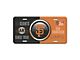 Embossed Metal License Plate with San Francisco Giants Logo; Black / Orange (Universal; Some Adaptation May Be Required)