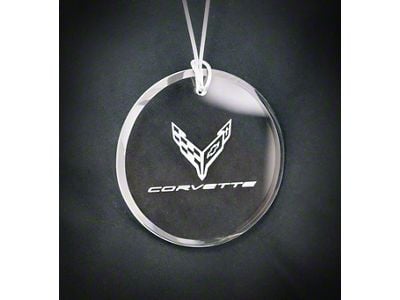 Engraved Round Ornament with C8 Logo