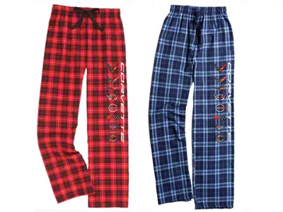 Flannel Pants with Generation Logos; Blue