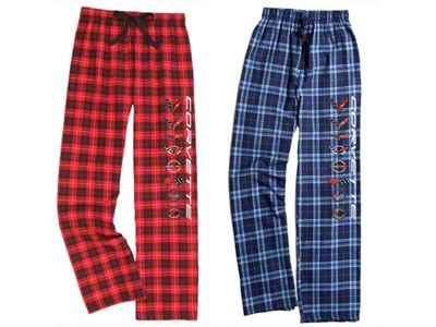 Flannel Pants with Generation Logos; Red