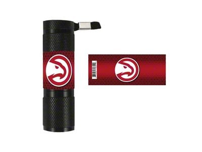 Flashlight with Atlanta Hawks Logo; Red