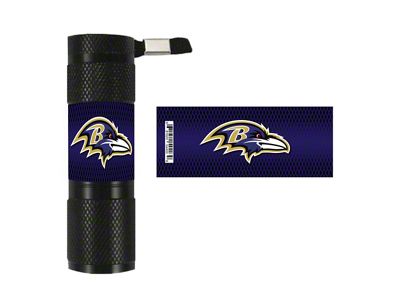 Flashlight with Baltimore Ravens Logo; Purple