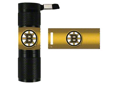 Flashlight with Boston Bruins Logo; Yellow