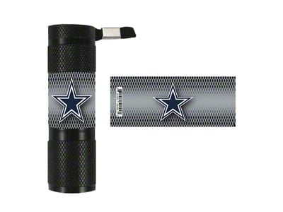 Flashlight with Dallas Cowboys Logo; Silver