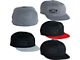 Flexfit Flatbill Hat; Black/Silver