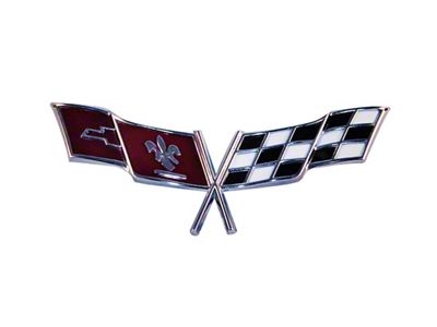 Front and Rear Bumper Emblem Style Metal Signs; 18x7-Inch Front/30x4-Inch Rear