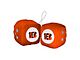 Fuzzy Dice with Cincinnati Bengals Logo; Orange (Universal; Some Adaptation May Be Required)