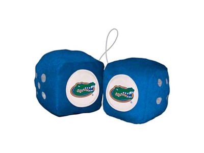 Fuzzy Dice with University of Florida Logo; Blue (Universal; Some Adaptation May Be Required)