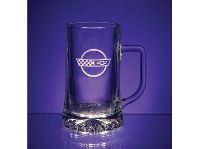 Glass Mug Set with C4 Logo; 17-oz.