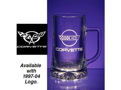 Glass Mug Set with C5 Logo; 17-oz.