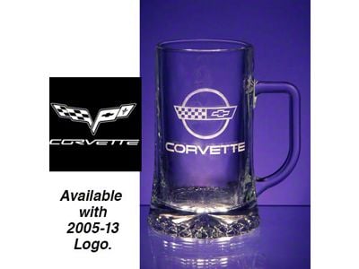 Glass Mug Set with C6 Logo; 17-oz.