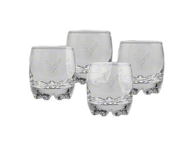 Glassware Set with Crossed Flaps Logo; 10-oz.