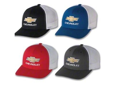 Gold Bowtie Retro Trucker Hat; Royal