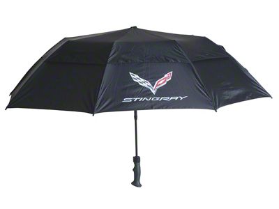 Golf Umbrella with C7 Stingray logo; 58-Inch