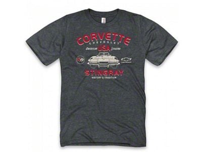 History and Tradition Tee; Heather Dark Gray