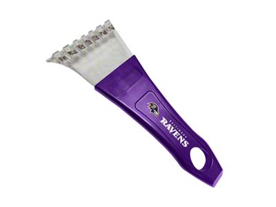 Ice Scaper with Baltimore Ravens Logo; Purple