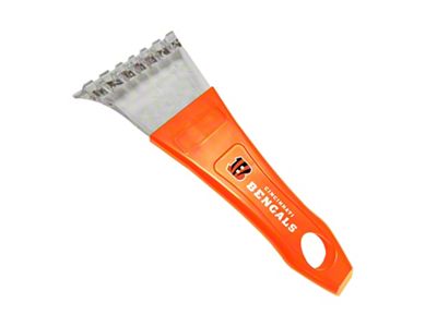 Ice Scaper with Cincinnati Bengals Logo; Orange