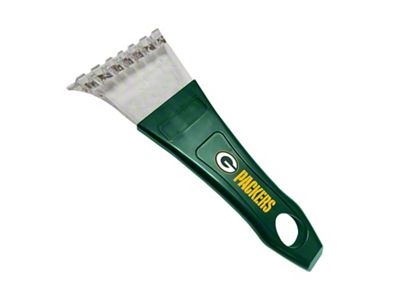 Ice Scaper with Green Bay Packers Logo; Green