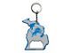 Keychain Bottle Opener with Detroit Lions Logo; Gray