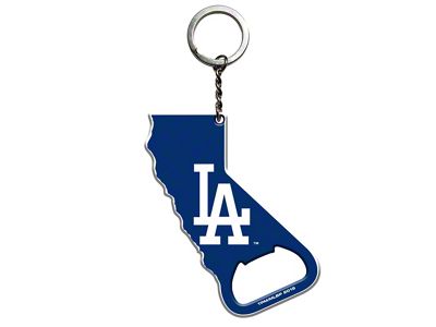 Keychain Bottle Opener with Los Angeles Dodgers Logo; Blue