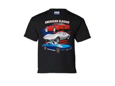 Kids American Classic T-Shirt; Black