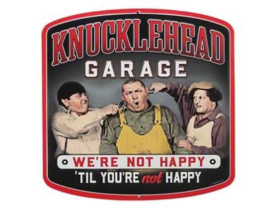 Knucklehead Garage Metal Sign