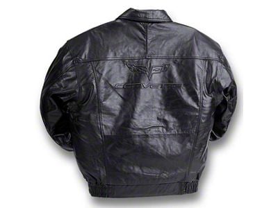 Lambskin Embossed Bomber Jacket