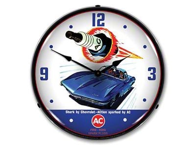 LED Clock; AC Spark Plug Shark