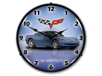 LED Clock; C6 Supersonic Blue