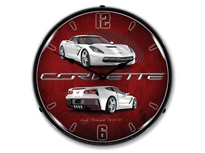 LED Clock; C7 Arctic White