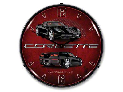 LED Clock; C7 Black