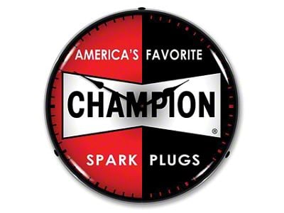 LED Clock; Champion Spark Plugs