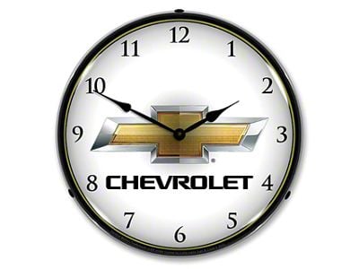 LED Clock; Chevrolet Bowtie