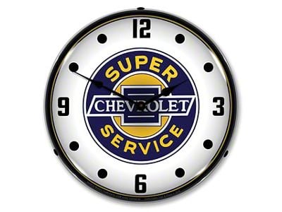 LED Clock; Chevrolet Super Service