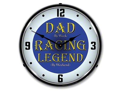 LED Clock; Dad the Racing Legend